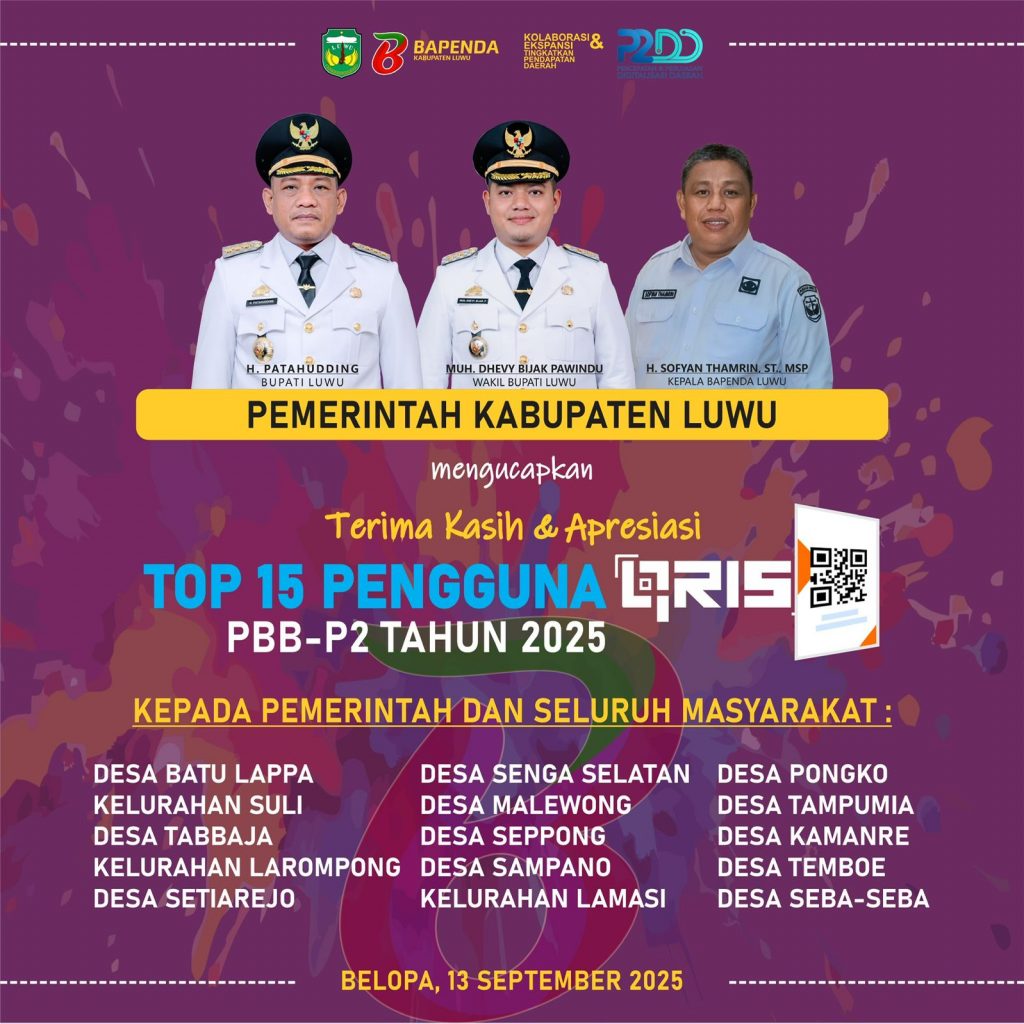 Pemda Luwu Hapus Denda Pajak PBB-P2 Full 100 Persen Hingga 31 Desember 2025 2 IMG 20250914 WA0158
